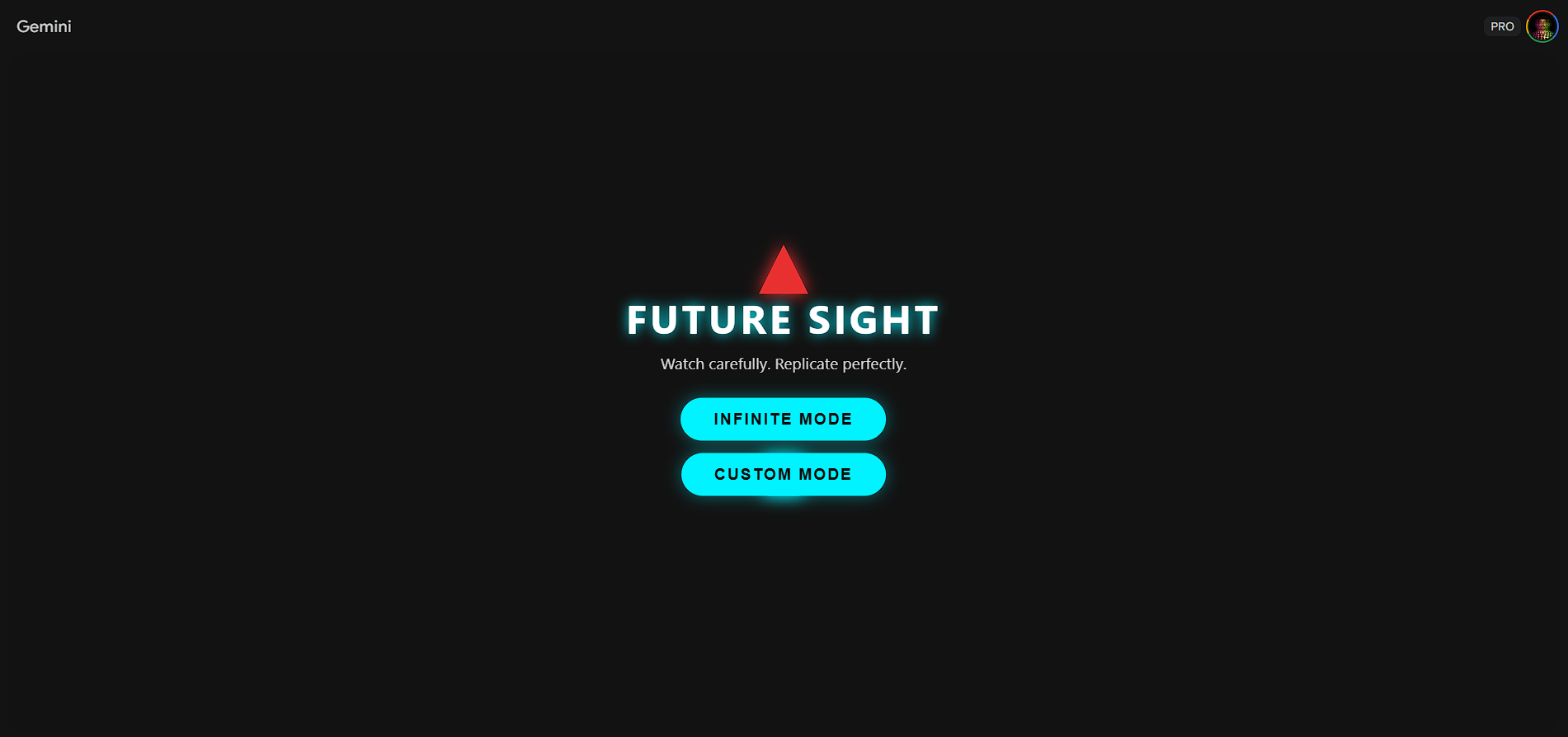 Future Sight Main Menu